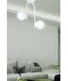 Kalf 2 Vit taklampa - Ø15 cm, E14, 230V, utan ljuskälla