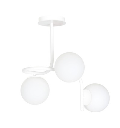 Kalf 3 Vit taklampa - Ø15 cm, E14, 230V, utan ljuskälla