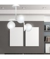 Kalf 3 Vit taklampa - Ø15 cm, E14, 230V, utan ljuskälla