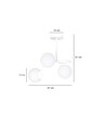 Kalf 3 Vit taklampa - Ø15 cm, E14, 230V, utan ljuskälla