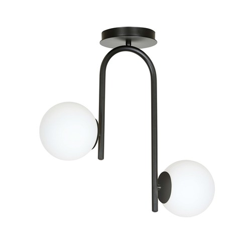 Kalf 2 Svart taklampa - Ø15 cm, E14, 230V, utan ljuskälla