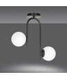 Kalf 2 Svart taklampa - Ø15 cm, E14, 230V, utan ljuskälla