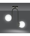 Kalf 2 Svart taklampa - Ø15 cm, E14, 230V, utan ljuskälla