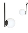 Kalf 2 Svart taklampa - Ø15 cm, E14, 230V, utan ljuskälla