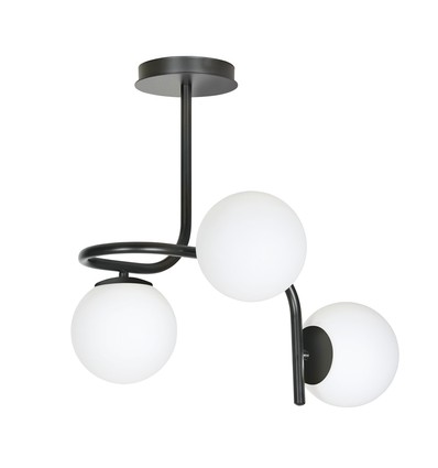 Kalf 3 Svart taklampa - Ø15 cm, E14, 230V, utan ljuskälla