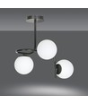 Kalf 3 Svart taklampa - Ø15 cm, E14, 230V, utan ljuskälla