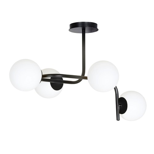 Kalf 4A Svart taklampa - Ø15 cm, E14, 230V, utan ljuskälla