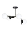 Kalf 4A Svart taklampa - Ø15 cm, E14, 230V, utan ljuskälla
