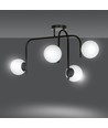 Kalf 4B Svart taklampa - Ø15 cm, E14, 230V, utan ljuskälla