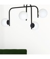 Kalf 4B Svart taklampa - Ø15 cm, E14, 230V, utan ljuskälla