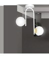 Ragnar 2 Vit/Guld taklampa - Ø15 cm, E14, 230V, utan ljuskälla