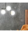 Ragnar 3 Svart/Guld taklampa - Ø15 cm, E14, 230V, utan ljuskälla