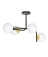 Ragnar 4A Svart/Guld taklampa - Ø15 cm, E14, 230V, utan ljuskälla