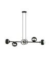 Rossi 6 Svart Rand pendellampa - Ø14 cm, E14, 230V, utan ljuskälla
