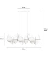 Drifton 6 Vit pendellampa - Ø15 cm, E14, 230V, utan ljuskälla