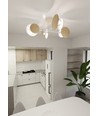 Zita 4 Vit taklampa - E27, 230V, utan ljuskälla