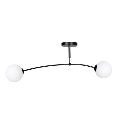 Pregos 2 Svart taklampa - Ø15 cm, E14, 230V, utan ljuskälla