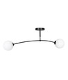 Pregos 2 Svart taklampa - Ø15 cm, E14, 230V, utan ljuskälla