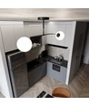 Pregos 2 Svart taklampa - Ø15 cm, E14, 230V, utan ljuskälla