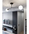 Pregos 2 Svart taklampa - Ø15 cm, E14, 230V, utan ljuskälla