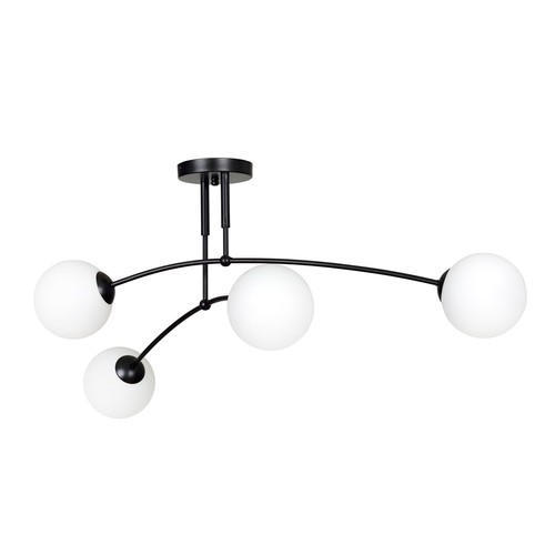 Pregos 4 Svart taklampa - Ø15 cm, E14, 230V, utan ljuskälla