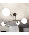 Pregos 4 Svart taklampa - Ø15 cm, E14, 230V, utan ljuskälla