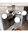 Pregos 6 Svart taklampa - Ø15 cm, E14, 230V, utan ljuskälla