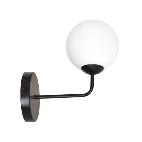 Pregos K1 Svart vägglampa - Ø15 cm, E14, 230V, utan ljuskälla