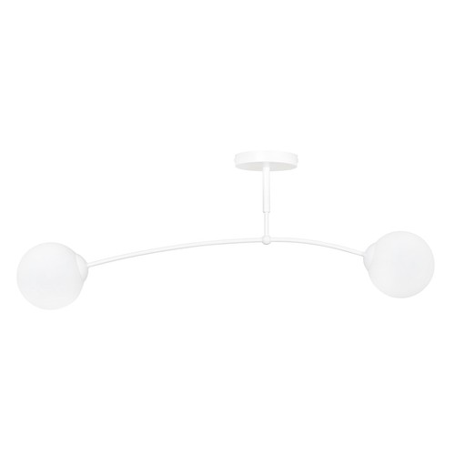 Pregos 2 Vit taklampa - Ø15 cm, E14, 230V, utan ljuskälla