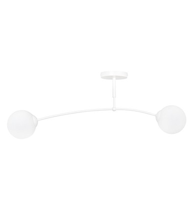 Pregos 2 Vit taklampa - Ø15 cm, E14, 230V, utan ljuskälla