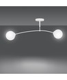 Pregos 2 Vit taklampa - Ø15 cm, E14, 230V, utan ljuskälla