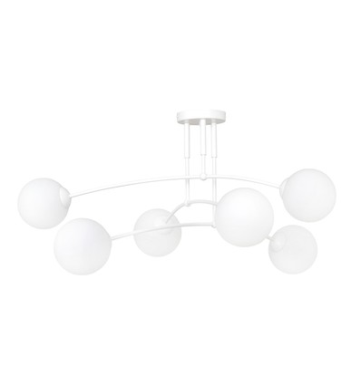 Pregos 6 Vit taklampa - Ø15 cm, E14, 230V, utan ljuskälla