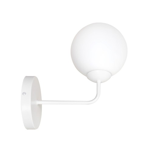 Pregos K1 Vit vägglampa - Ø15 cm, E14, 230V, utan ljuskälla