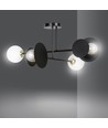 Minerva 4 Svart taklampa - Ø15 cm, E27, 230V, utan ljuskälla