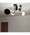 Minerva 4 Svart taklampa - Ø15 cm, E27, 230V, utan ljuskälla