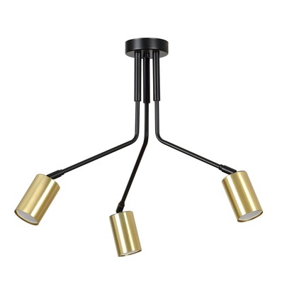 Verno 3 Svart taklampa - GU10, 230V, utan ljuskälla