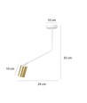 Verno 1 Vit taklampa - GU10, 230V, utan ljuskälla