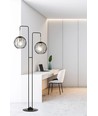 Albio LP2 Svart golvlampa - E27, 230V, utan ljuskälla