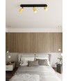 Zen 3 Svart taklampa - GU10, 230V, utan ljuskälla
