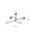 Selbi 4 Svart taklampa - Ø15 cm, E14, 230V, utan ljuskälla