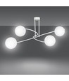 Selbi 4 Vit taklampa - Ø15 cm, E14, 230V, utan ljuskälla