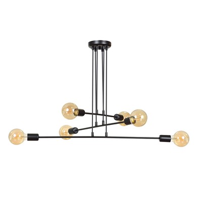 Multipo 6 Svart pendellampa - E27, 230V, utan ljuskälla