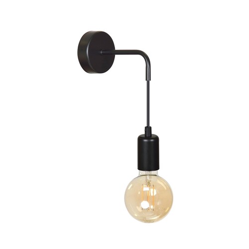 Multipo K1 Svart vägglampa - E27, 230V, utan ljuskälla