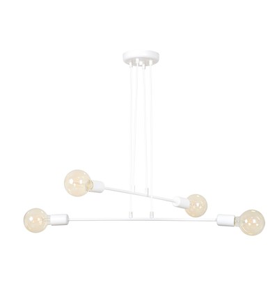 Multipo 4 Vit pendellampa - E27, 230V, utan ljuskälla