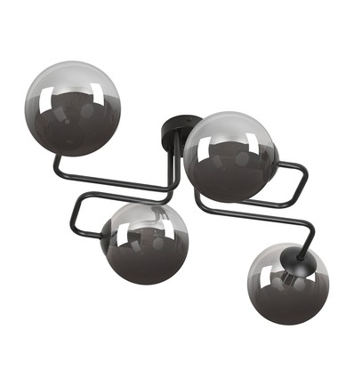 Brendi 4 Svart/Grafit taklampa - Ø14 cm, E14, 230V, utan ljuskälla