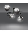 Brendi 4 Svart/Grafit taklampa - Ø14 cm, E14, 230V, utan ljuskälla
