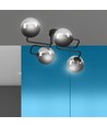 Brendi 4 Svart/Grafit taklampa - Ø14 cm, E14, 230V, utan ljuskälla