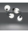 Brendi 4 Svart/Transparent taklampa - Ø14 cm, E14, 230V, utan ljuskälla