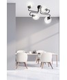 Brendi 4 Svart/Transparent taklampa - Ø14 cm, E14, 230V, utan ljuskälla