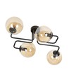 Brendi 4 Svart/Bärnsten taklampa - Ø14 cm, E14, 230V, utan ljuskälla